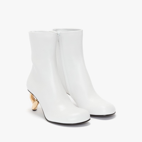 JW Anderson Chain Heeled Leather Boots - Picture 5 of 7